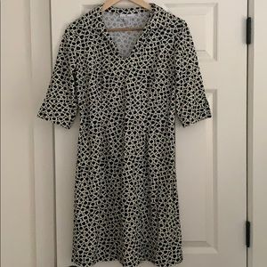 Patterned shirt dress